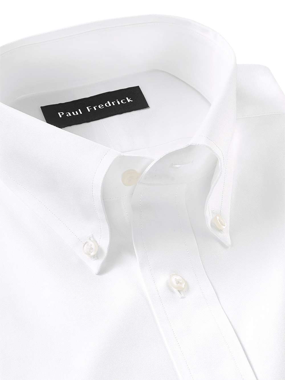 Alternate Image of Pure Cotton Pinpoint Solid Color Button Down Collar Dress Shirt-2