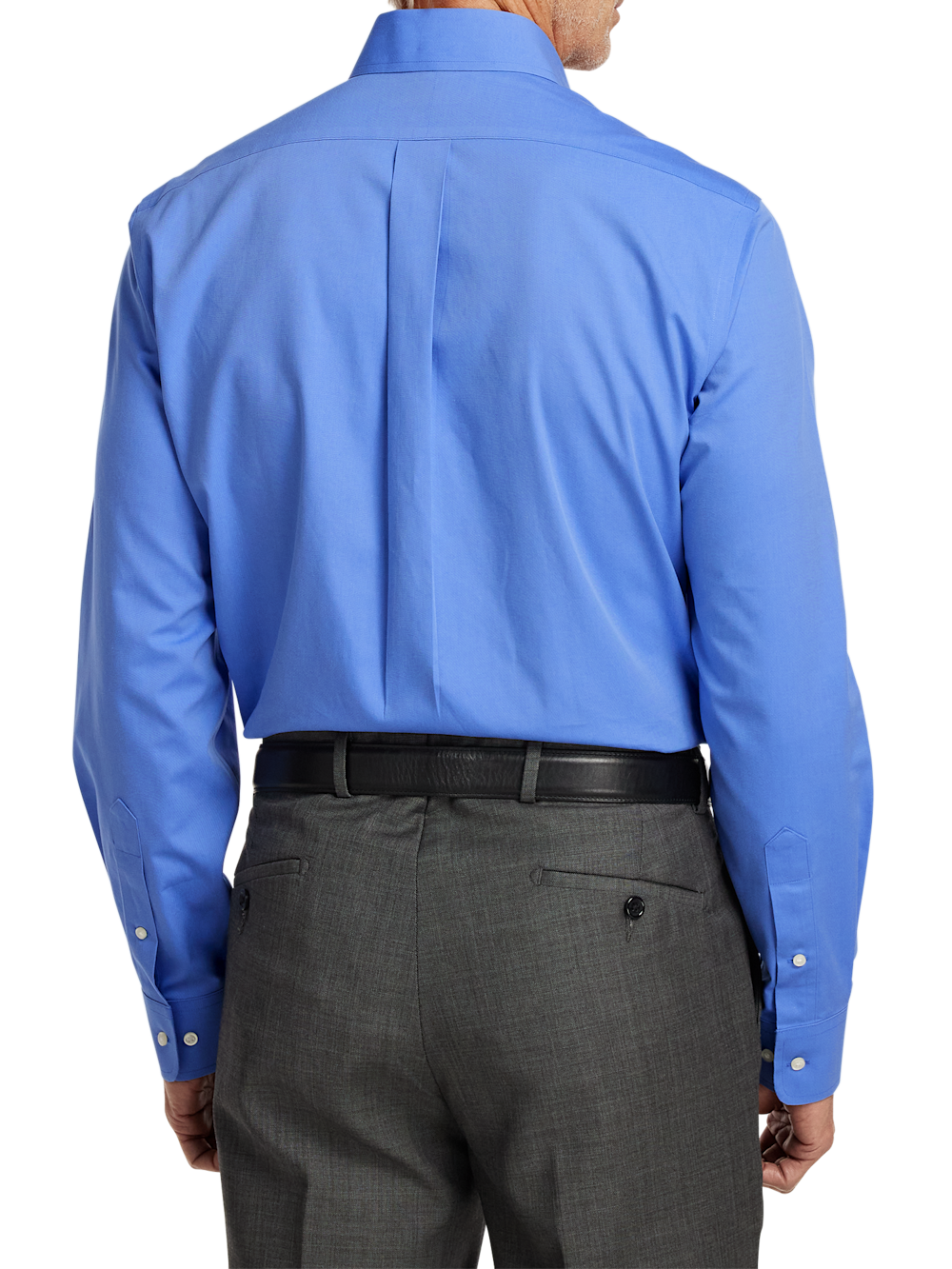 Alternate Image of Non-iron Cotton Pinpoint Solid Button Down Collar Dress Shirt-4