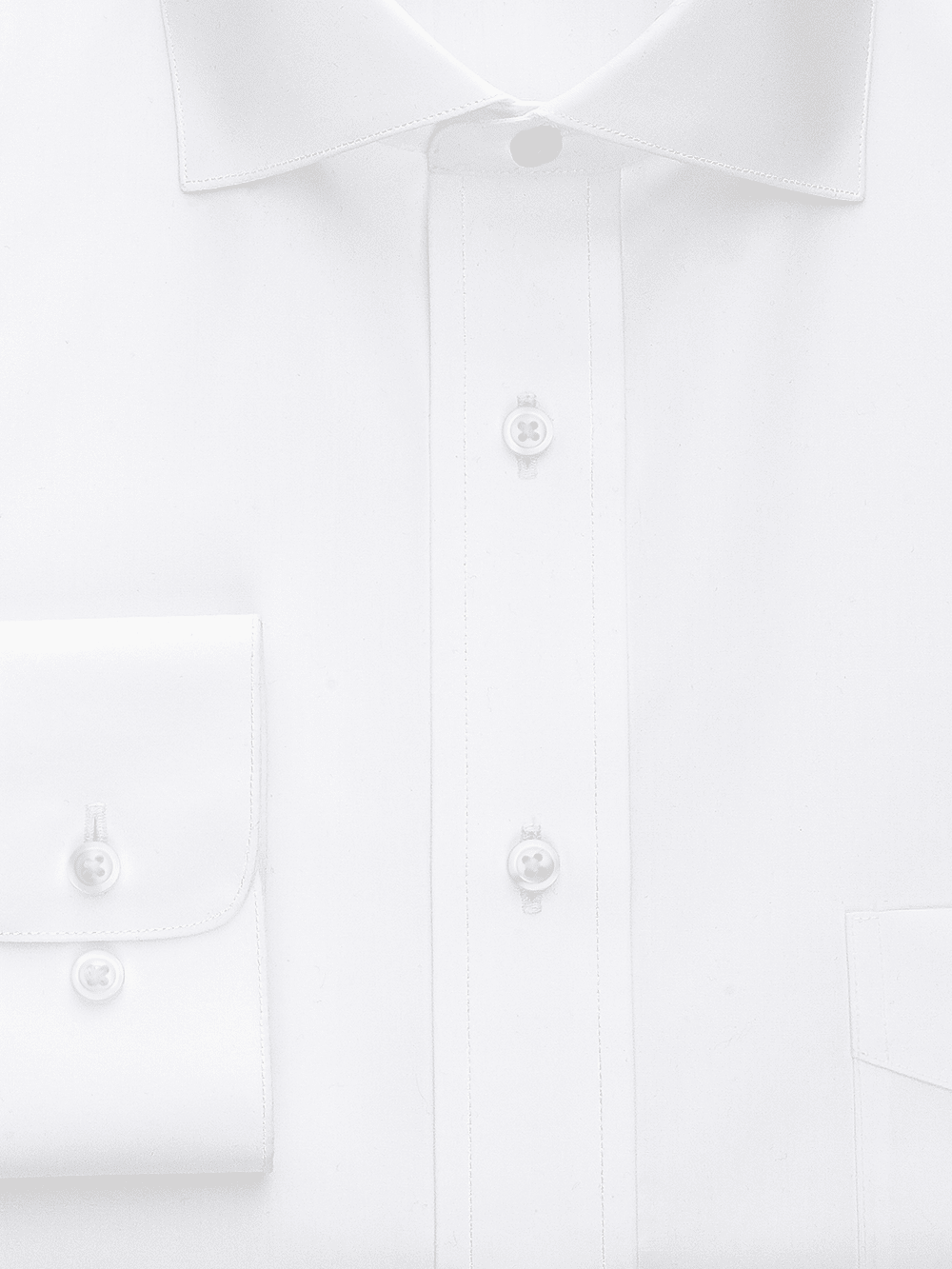 Alternate Image of Non-iron Cotton Broadcloth Solid Color Cutaway Spread Collar Dress Shirt-1