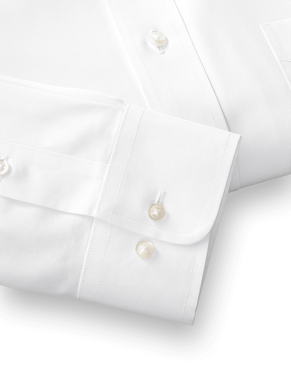 Alternate Image of Supima Non-iron Cotton Solid Color Spread Collar Dress Shirt-3