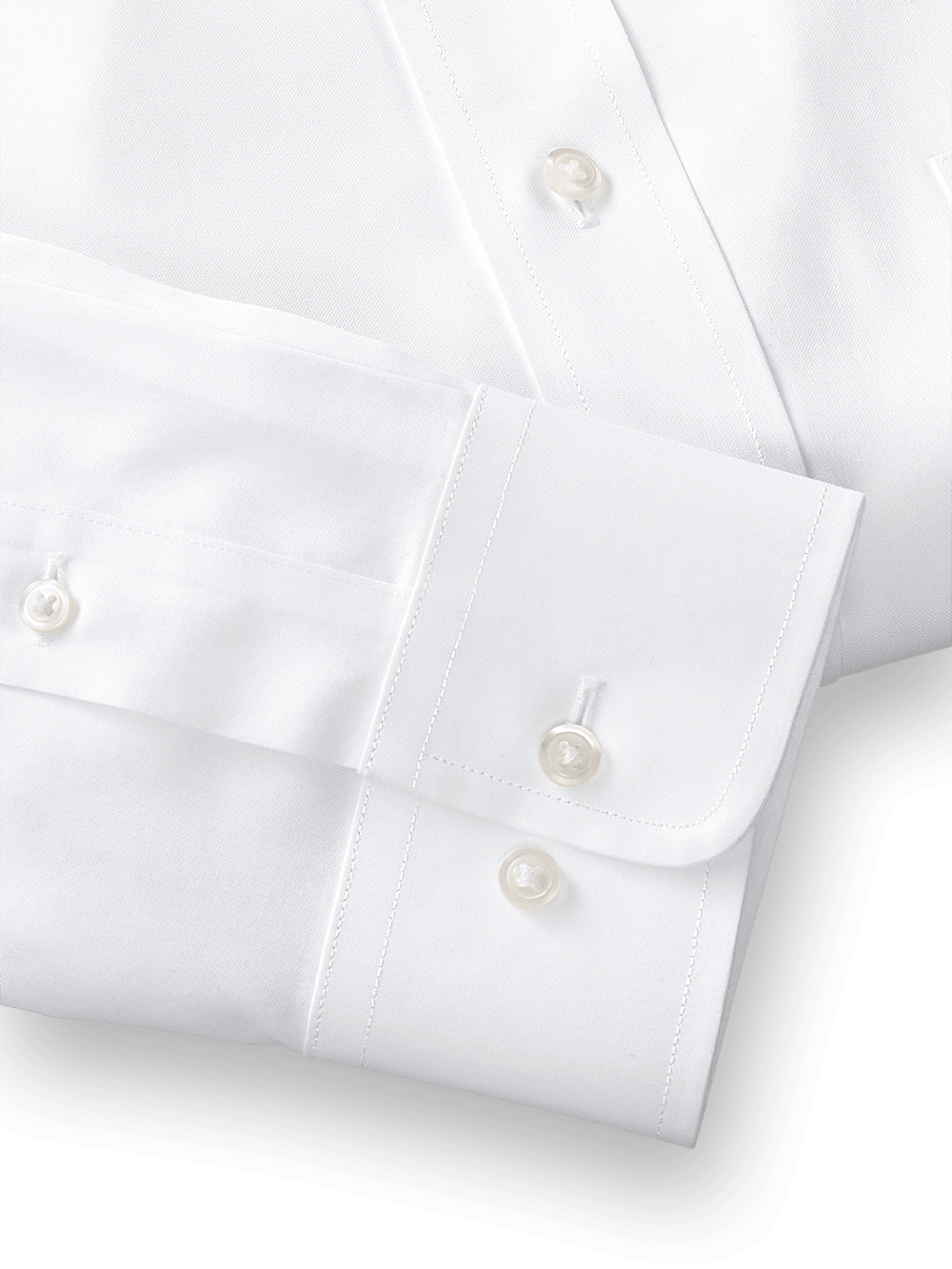 Alternate Image of Impeccable Non-iron Cotton Pinpoint Solid Color Straight Collar Dress Shirt-3