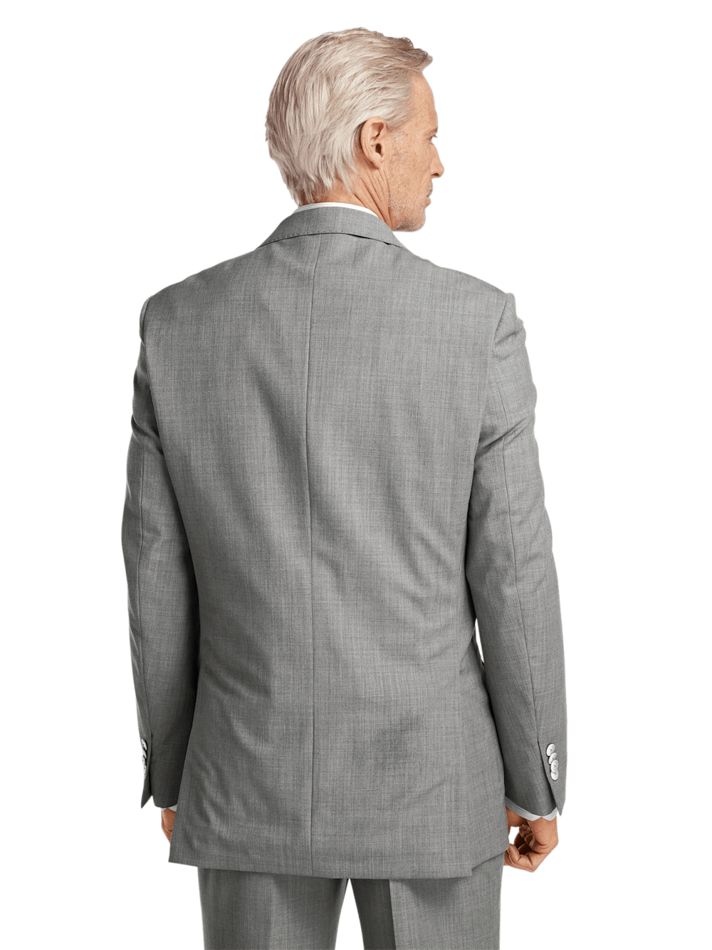 Alternate Image of Wool Stretch Bengaline Single Breasted Peak Lapel Suit-6