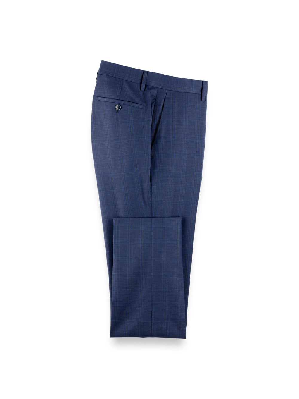 Alternate Image of Wool Blend Plaid Single Breasted Notch Lapel Suit-8