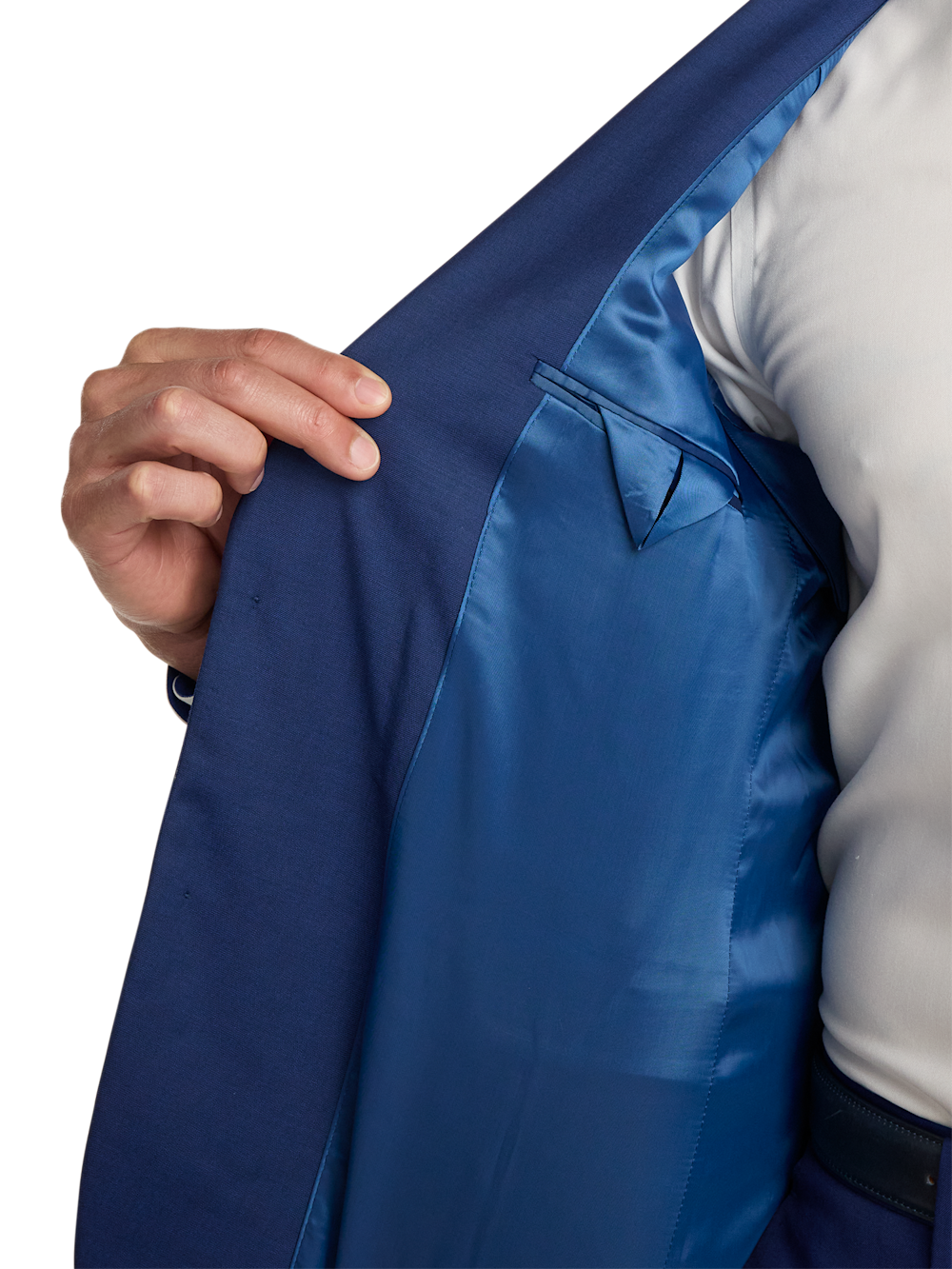 Alternate Image of Wool Solid Single Breasted Notch Lapel Suit-3