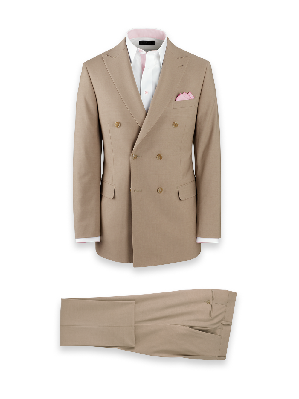 Product Image of Wool Sstretch Bengaline Peak Lapel Suit-0