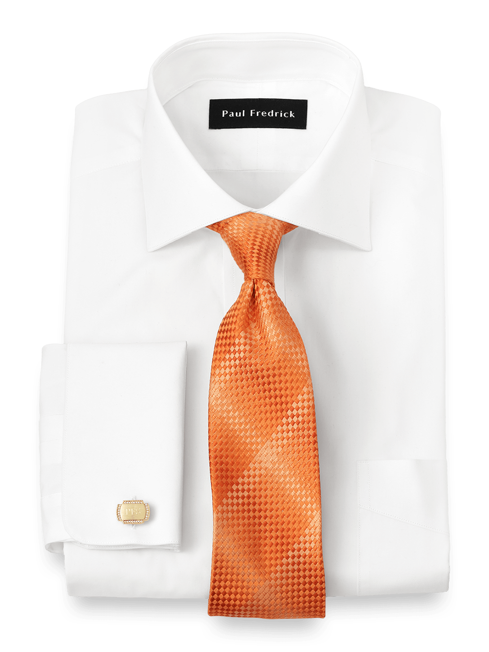 Alternate Image of Pure Cotton Broadcloth Solid Color Cutaway Spread Collar French Cuff Dress Shirt�-1
