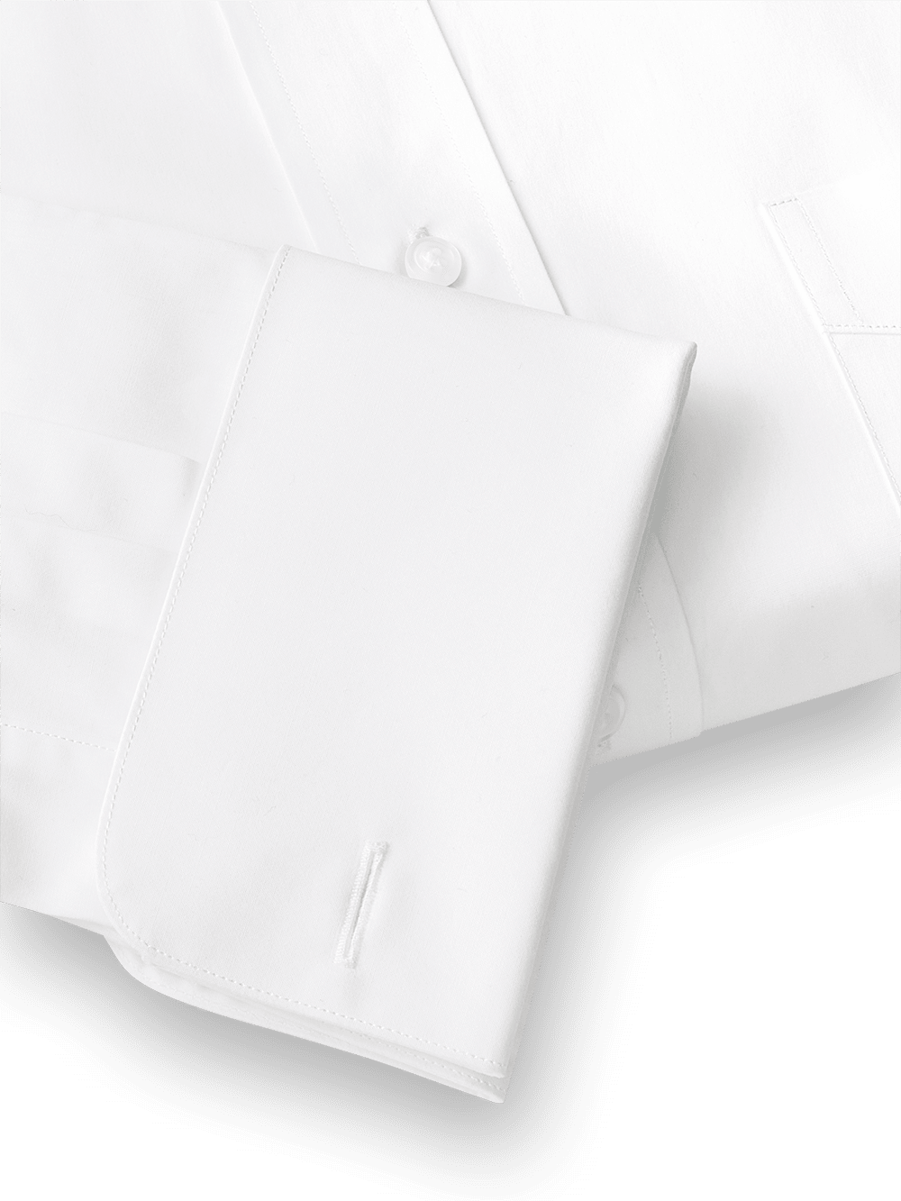 Alternate Image of Pure Cotton Broadcloth Solid Color Cutaway Spread Collar French Cuff Dress Shirt�-4