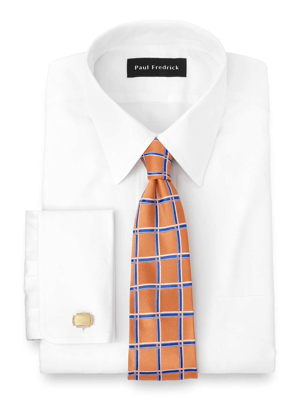 Alternate Image of Impeccable Non-iron Cotton Pinpoint Straight Collar French Cuff Dress Shirt-1