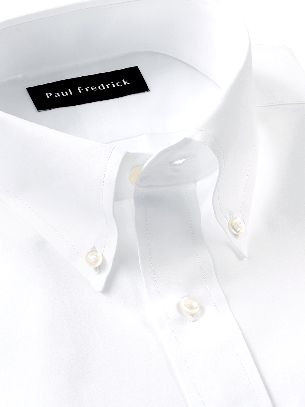 Alternate Image of Slim Fit Pure Cotton Broadcloth Solid Color Button Down Collar Dress Shirt-2