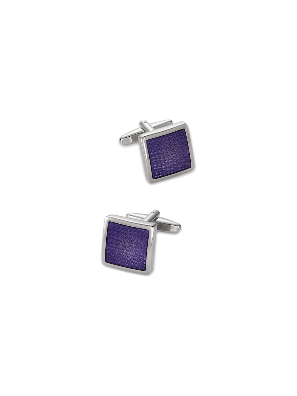 Product Image of Enamel Square Cufflink-Purple