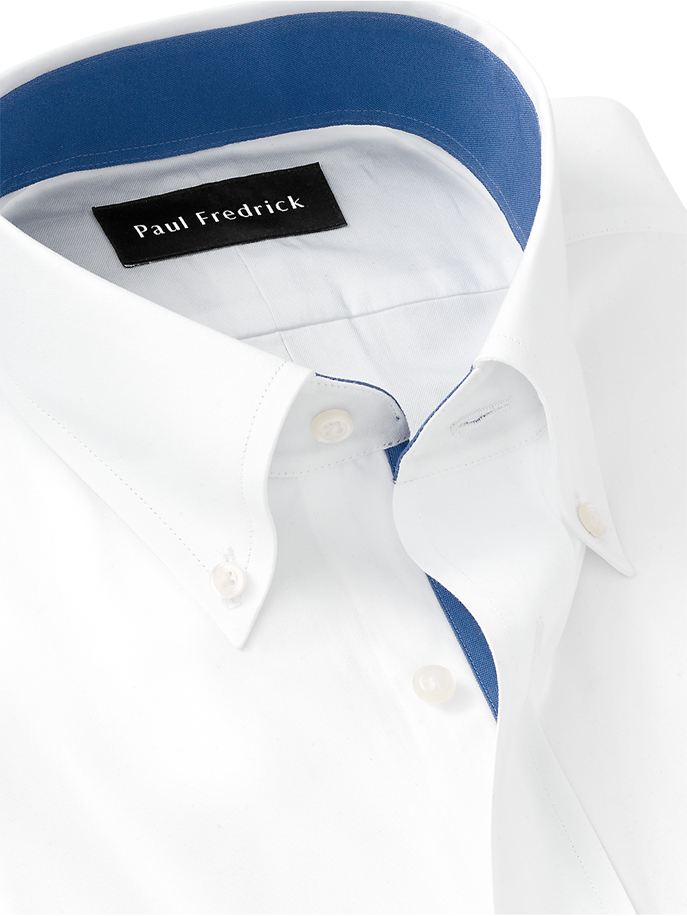 Alternate Image of Pure Cotton Solid Dress Shirt With Contrast Trim-2
