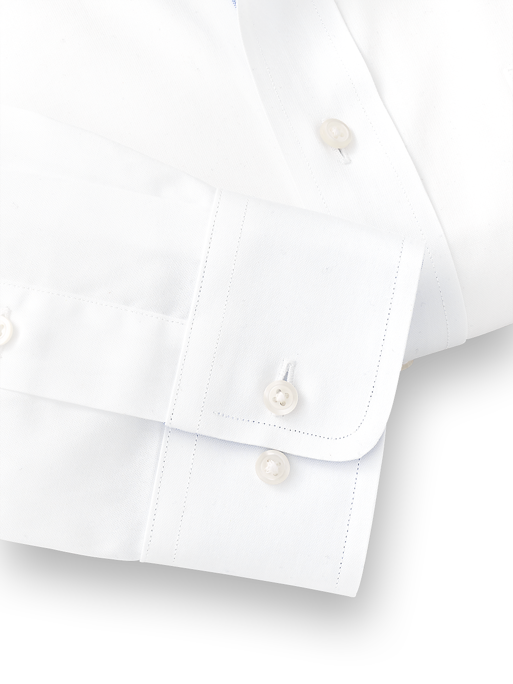 Alternate Image of Pure Cotton Solid Dress Shirt With Contrast Trim-3