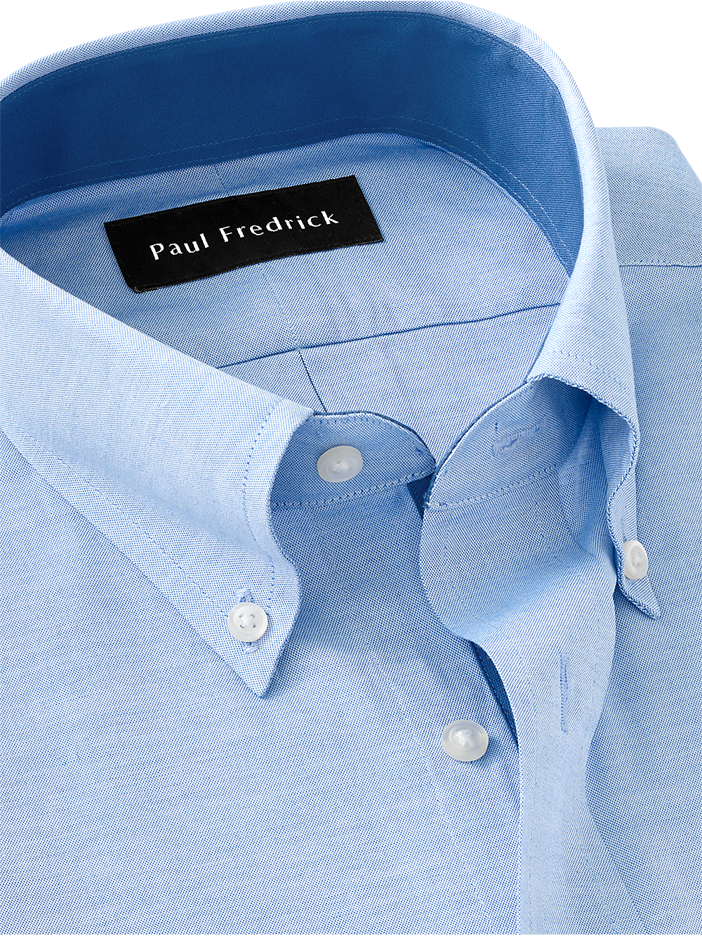 Alternate Image of Pure Cotton Solid Dress Shirt With Contrast Trim-2
