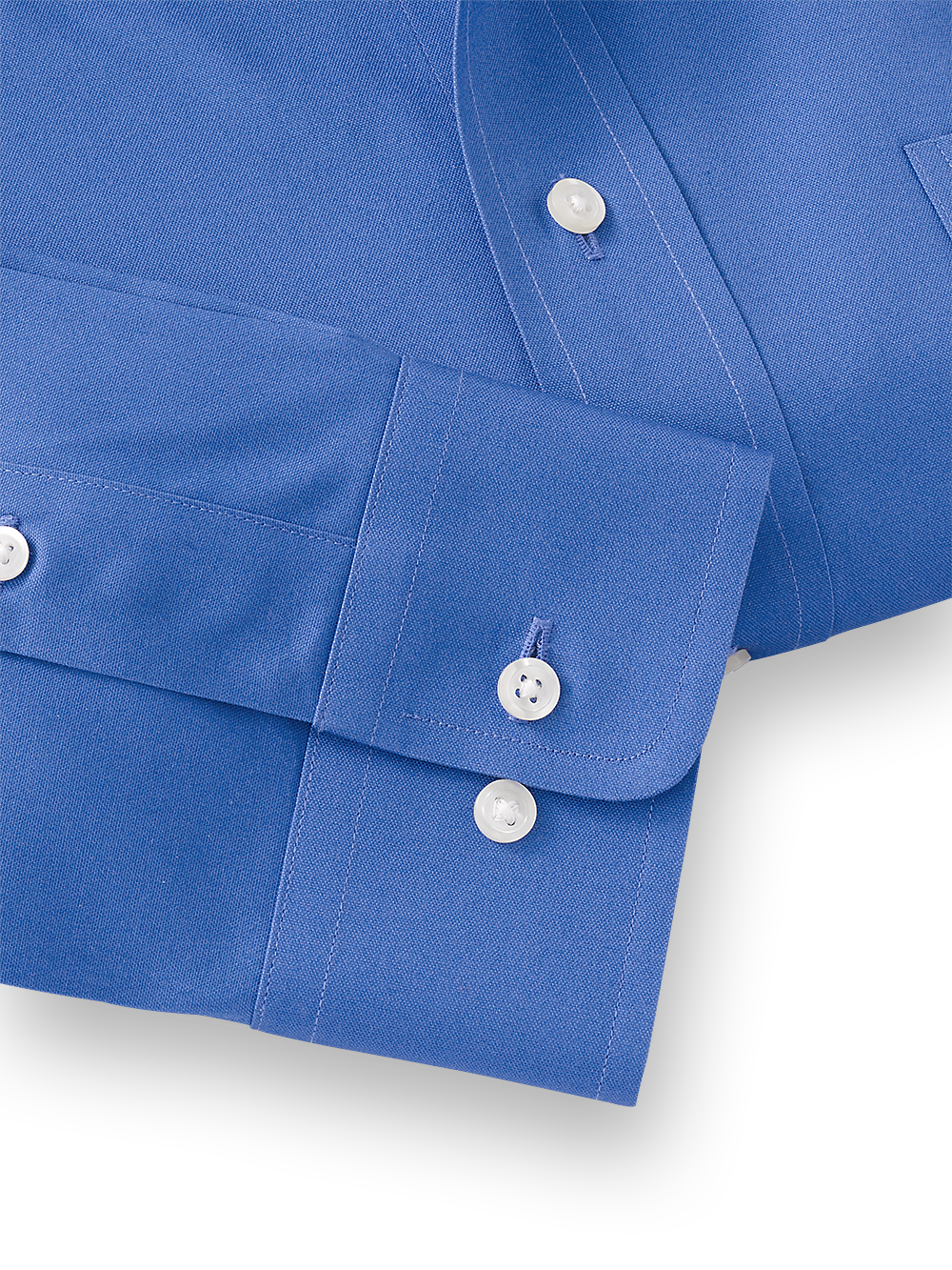 Alternate Image of Pure Cotton Solid Dress Shirt With Contrast Trim-3