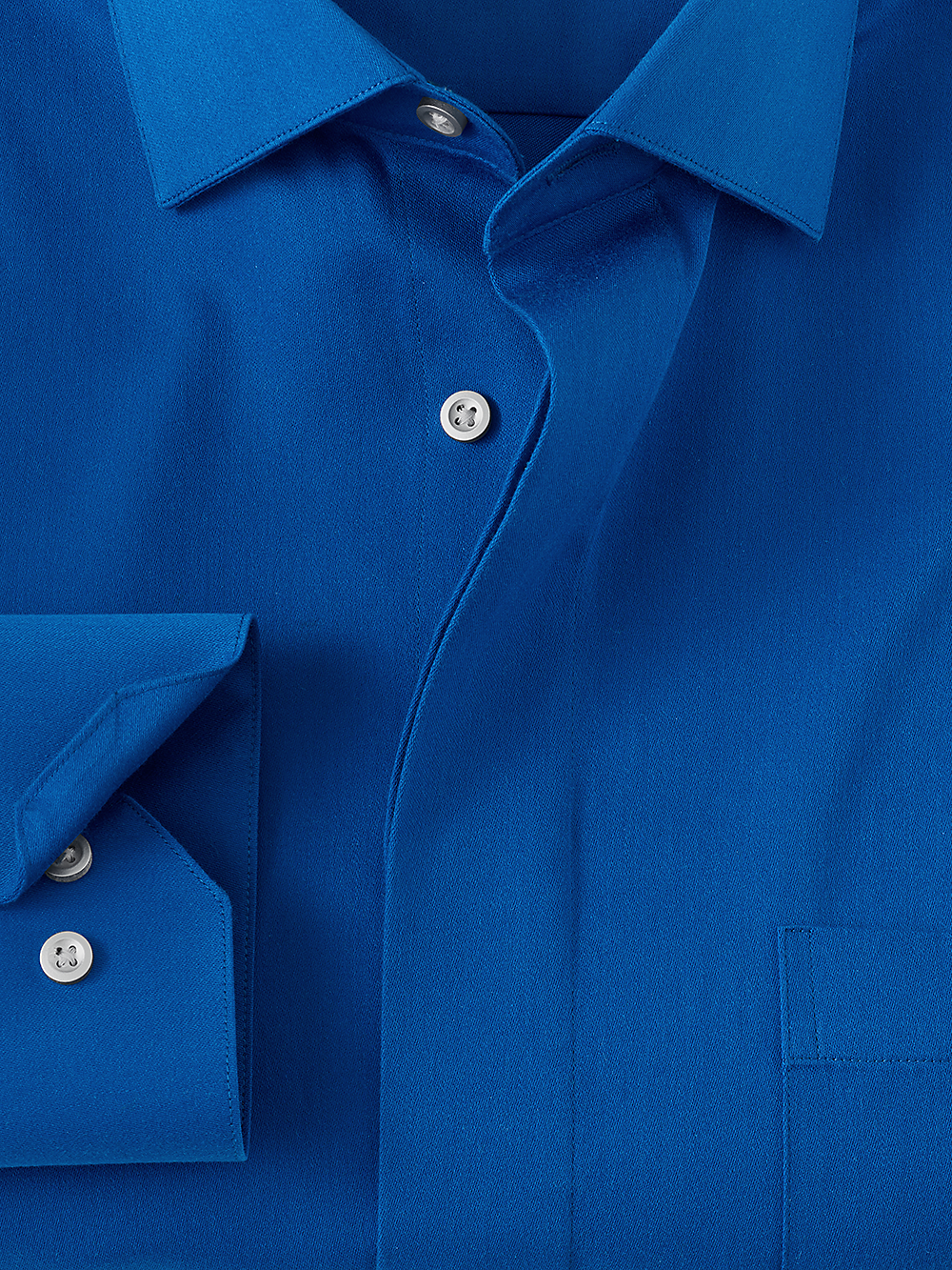 Alternate Image of Non-iron Cotton Solid Dress Shirt With Contrast Trim-2