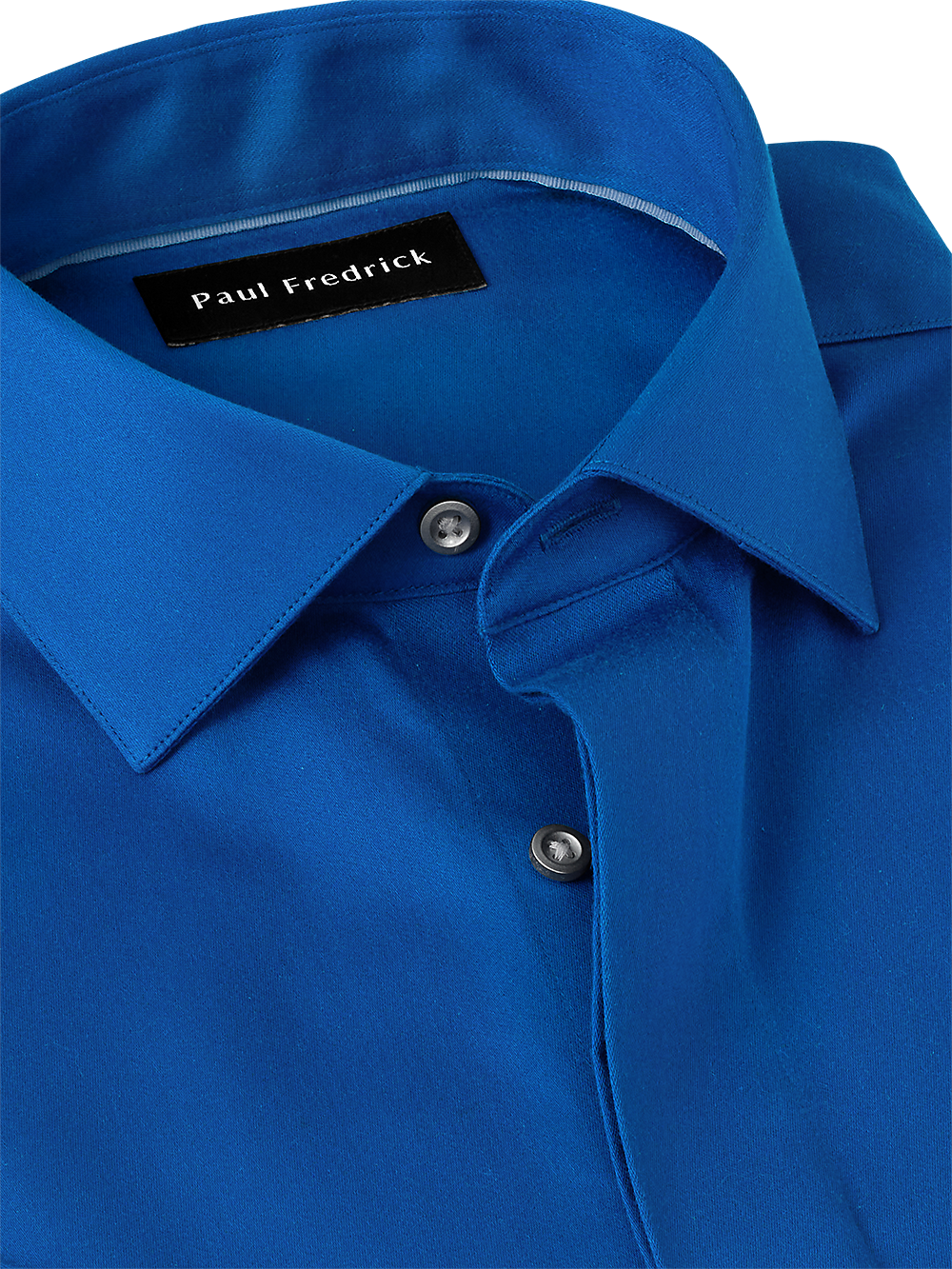 Alternate Image of Non-iron Cotton Solid Dress Shirt With Contrast Trim-3