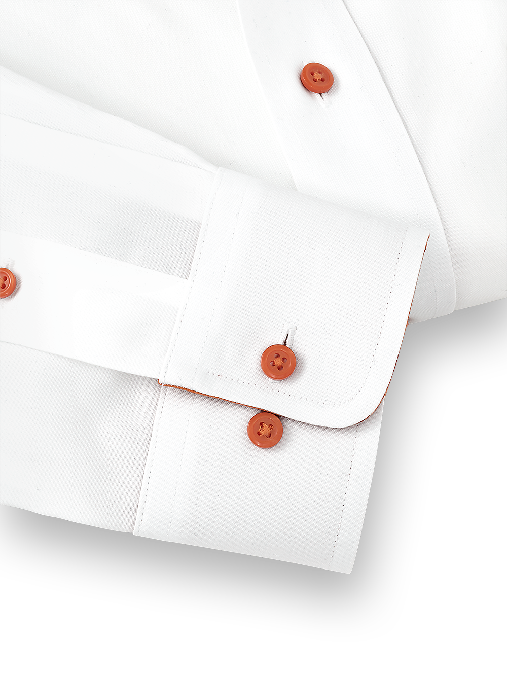 Alternate Image of Non-iron Cotton Solid Dress Shirt With Contrast Trim-3