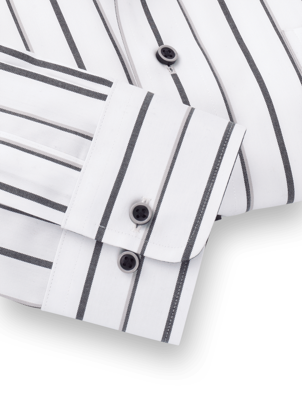 Alternate Image of Non-iron Cotton Stripe Dress Shirt With Contrast Trim-3