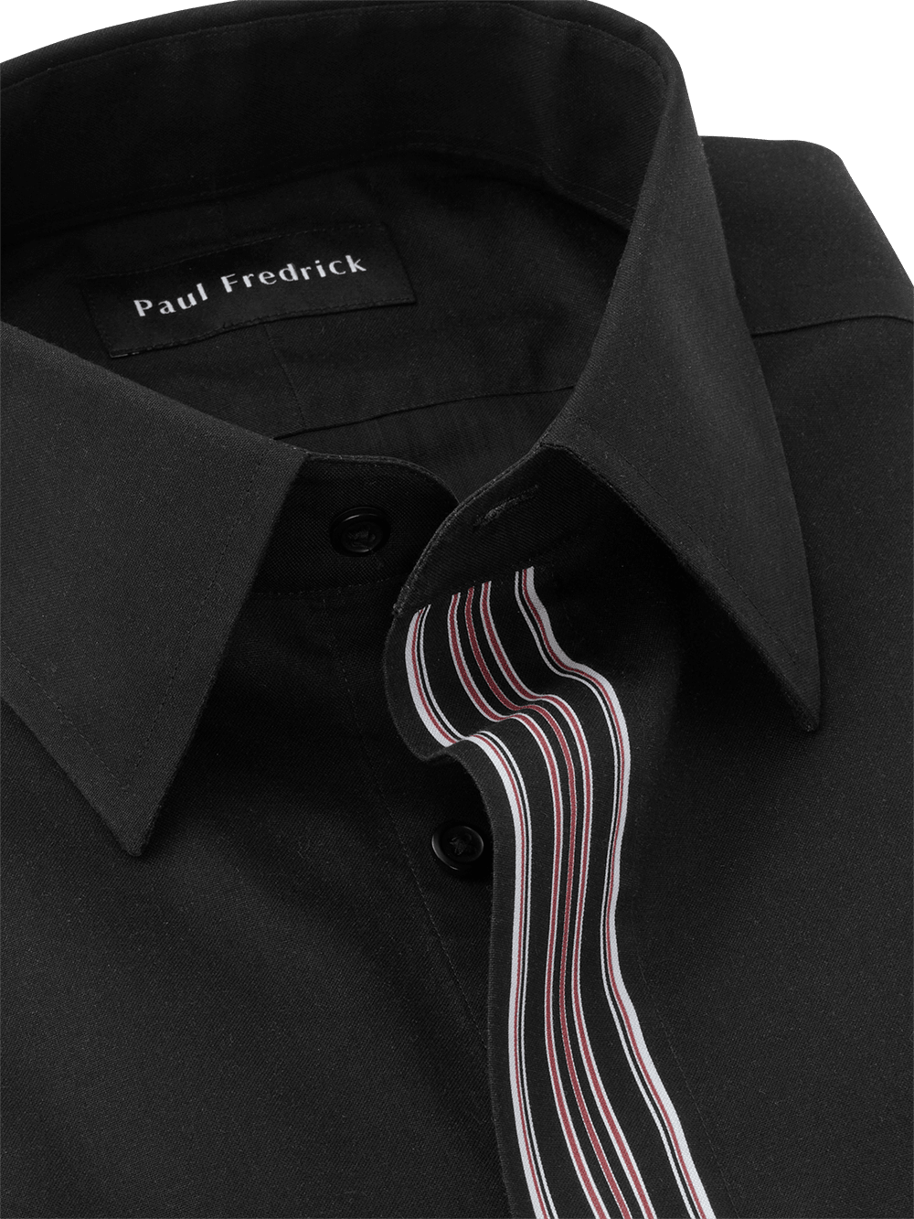 Alternate Image of Non-iron Cotton Solid Dress Shirt With Contrast Trim-3
