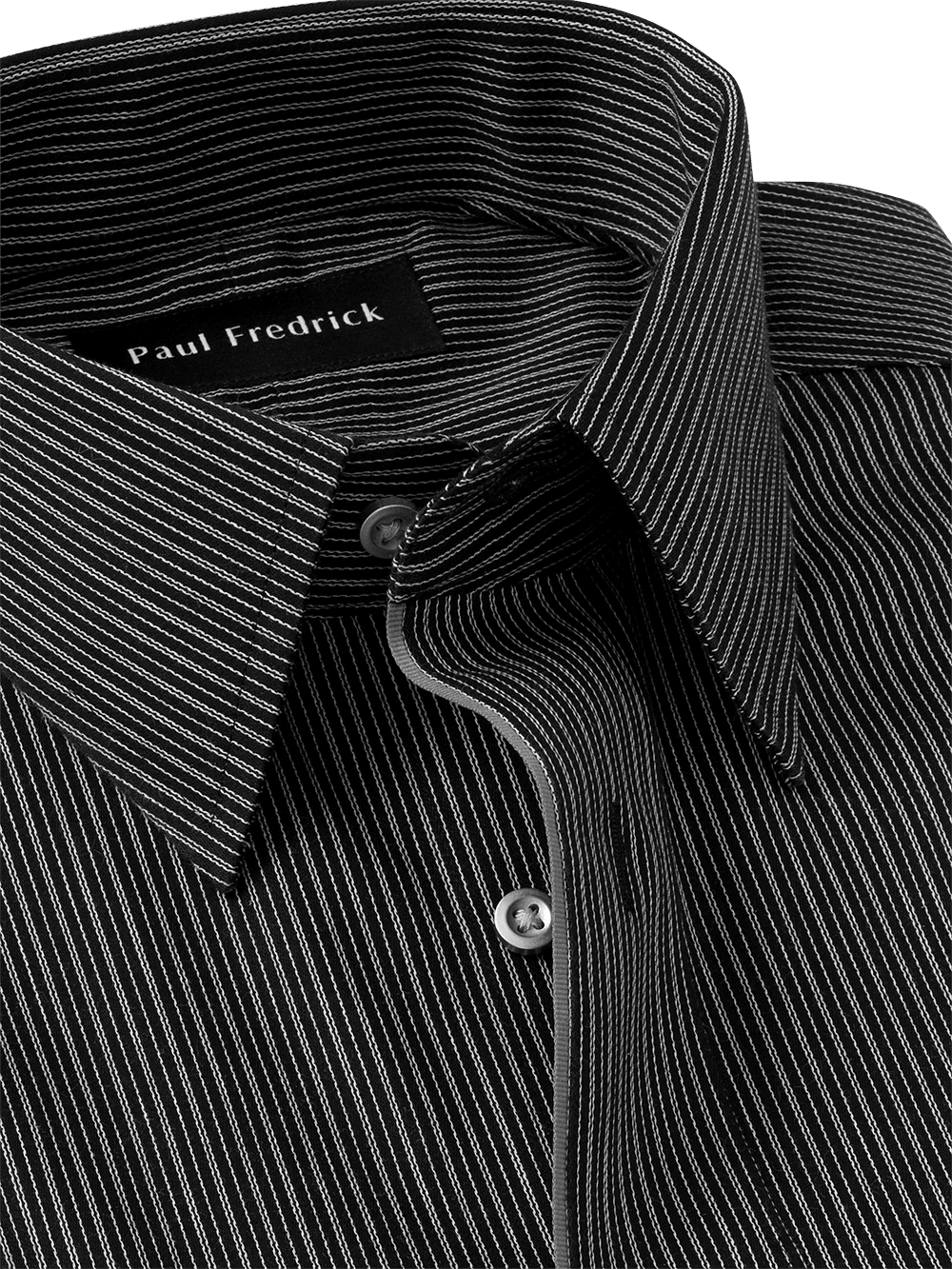 Alternate Image of Non-iron Cotton Stripe Dress Shirt With Contrast Trim-2