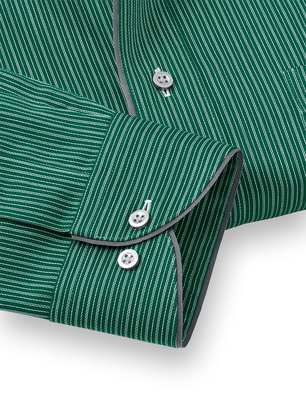 Alternate Image of Non-iron Cotton Stripe Dress Shirt With Contrast Trim-3