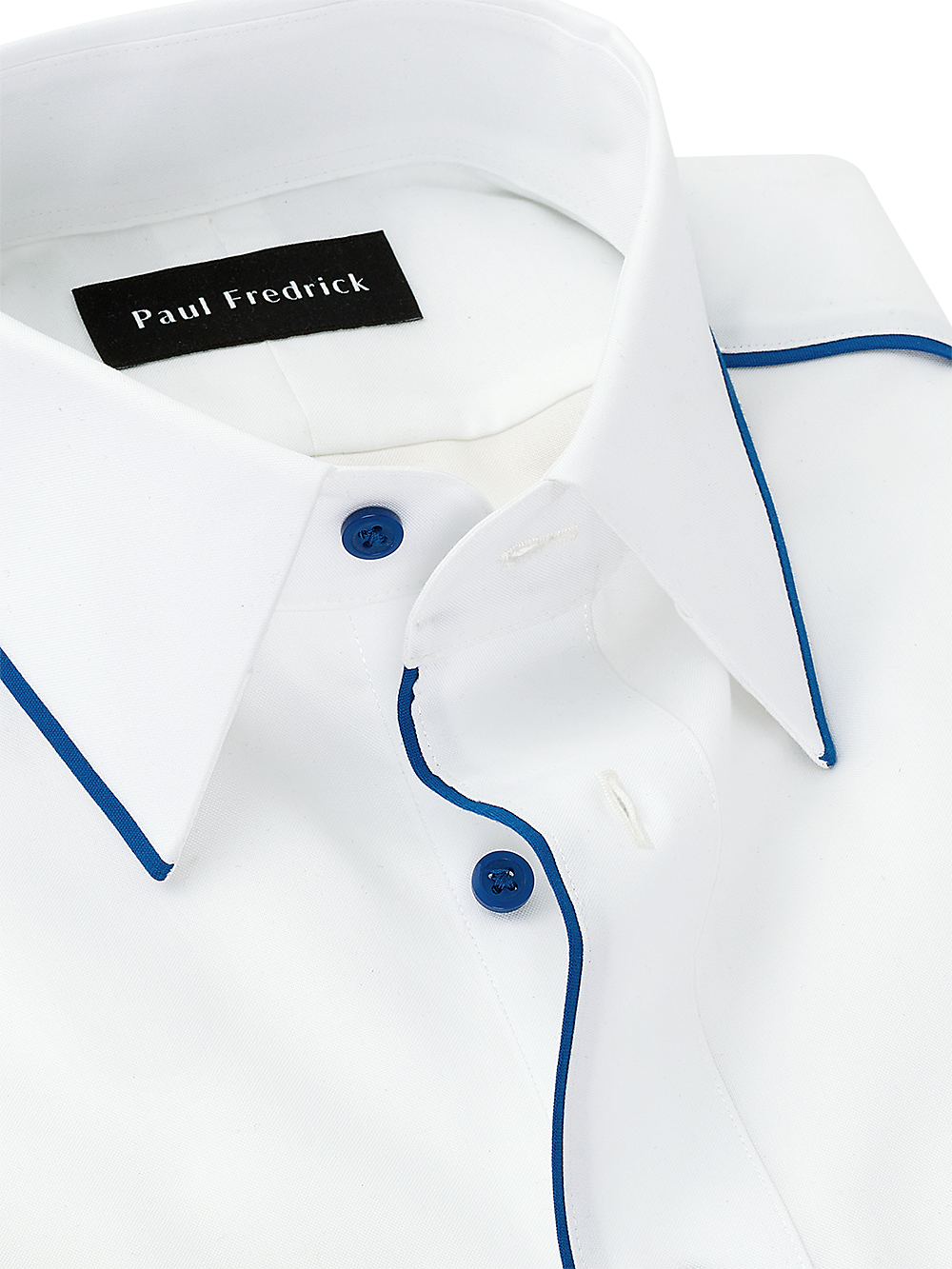 Alternate Image of Non-iron Cotton Solid Dress Shirt With Contrast Trim-3