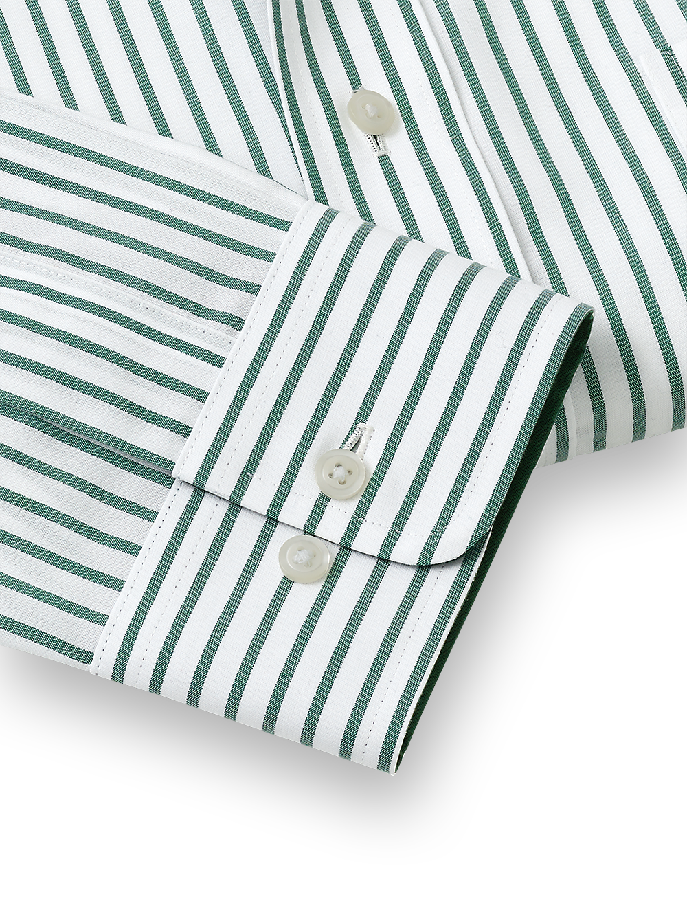 Alternate Image of Non-iron Cotton Stripe Dress Shirt With Contrast Trim-3