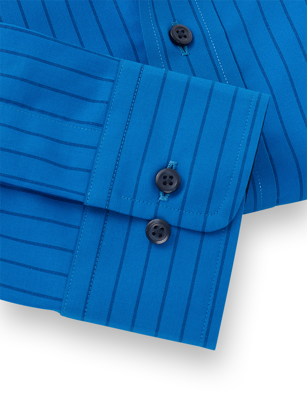 Alternate Image of Non-iron Cotton Stripe Dress Shirt With Contrast Trim-3