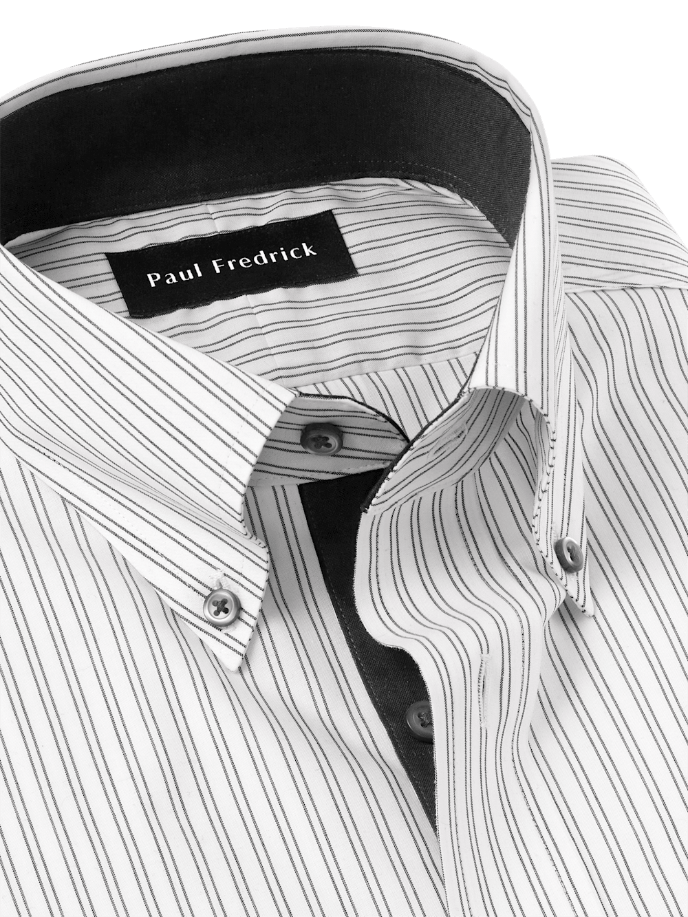 Alternate Image of Non-iron Cotton Stripe Dress Shirt With Contrast Trim-6