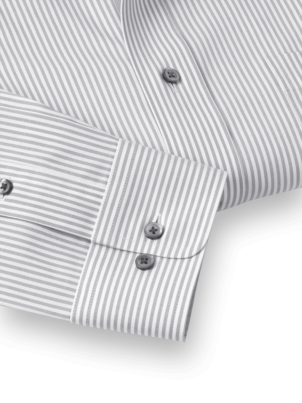 Alternate Image of Comfort Stretch Non-iron Stripe Dress Shirt With Contrast Trim-3