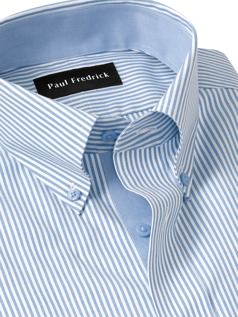 Alternate Image of Comfort Stretch Non-iron Stripe Dress Shirt With Contrast Trim-2