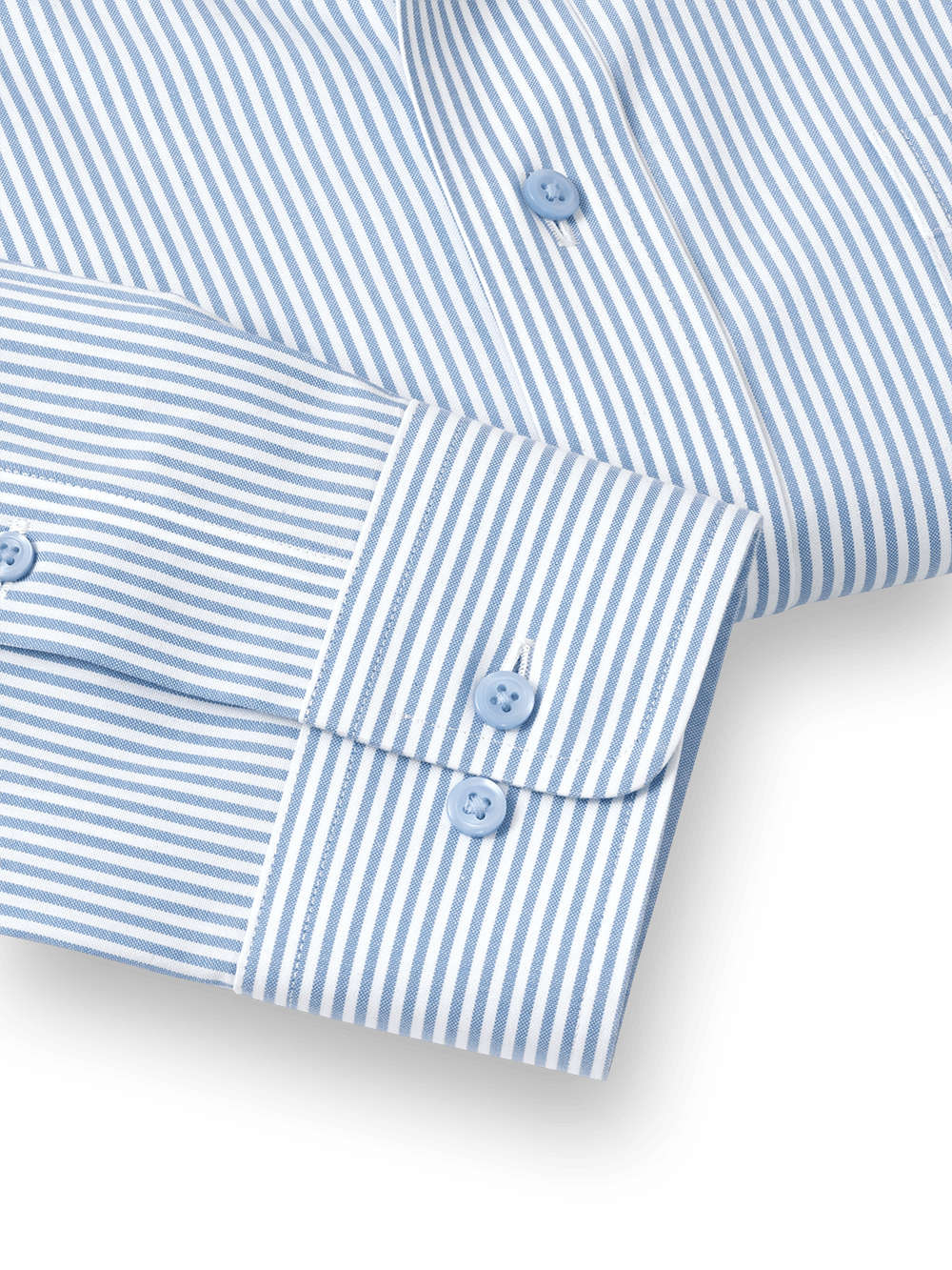 Alternate Image of Comfort Stretch Non-iron Stripe Dress Shirt With Contrast Trim-3