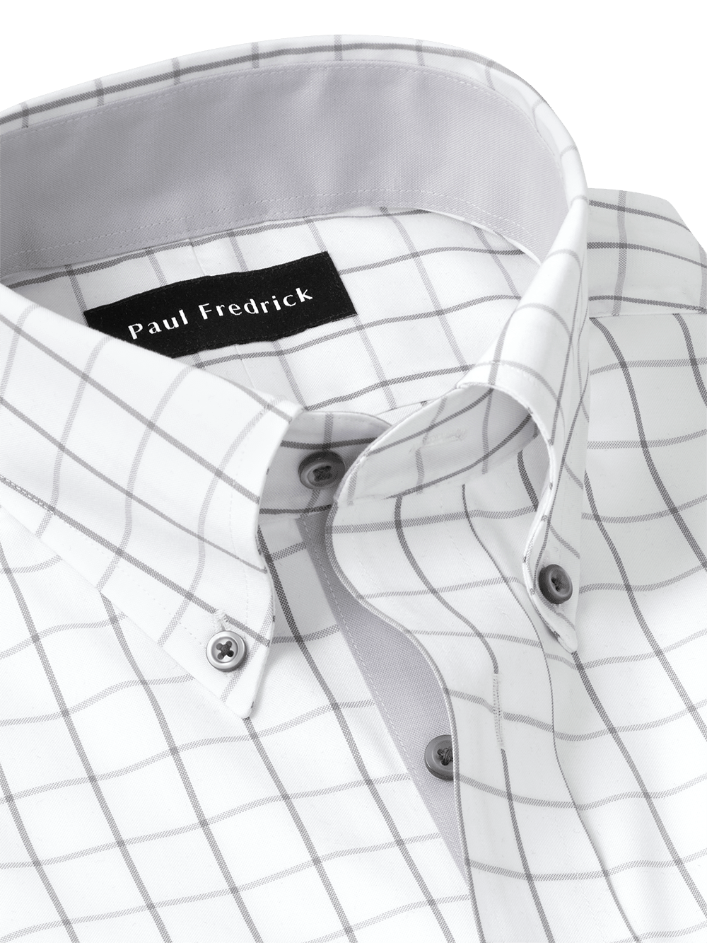 Alternate Image of Comfort Stretch Non-iron Check Dress Shirt With Contrast Trim-2