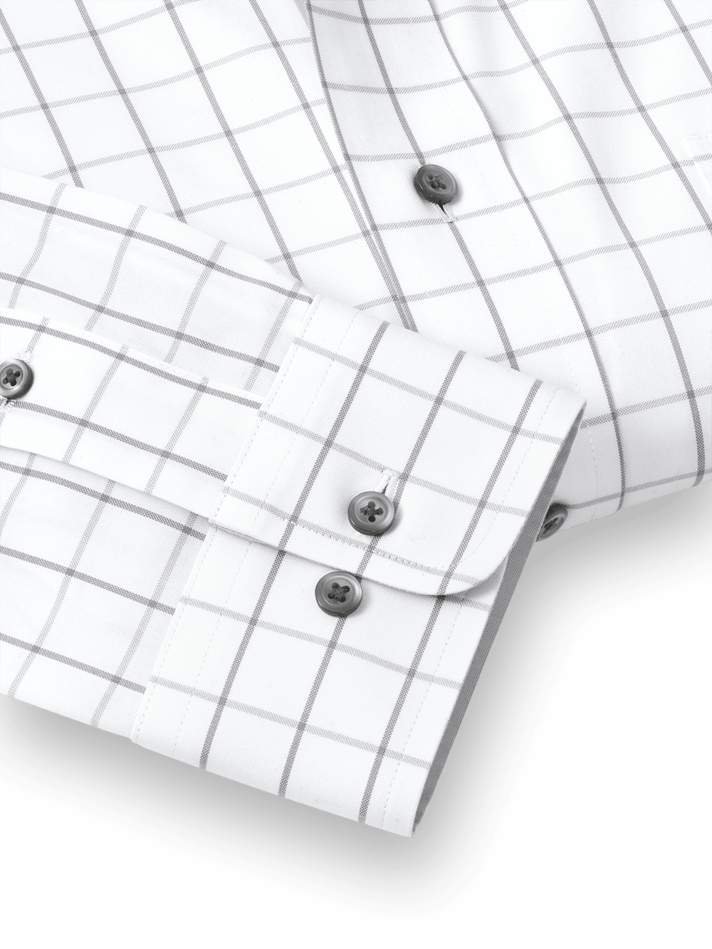 Alternate Image of Comfort Stretch Non-iron Check Dress Shirt With Contrast Trim-3