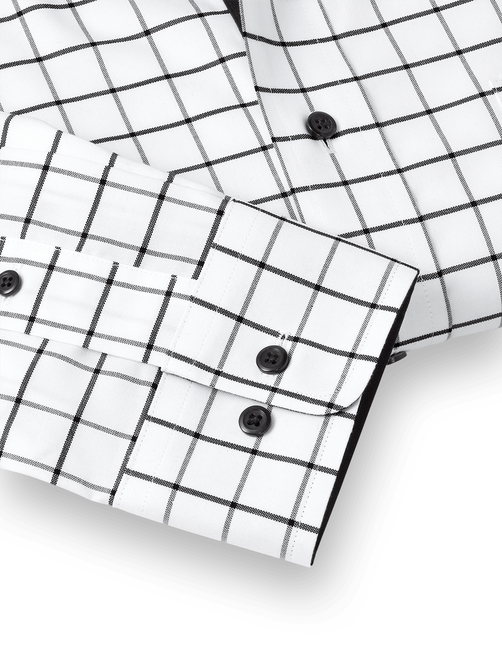 Alternate Image of Comfort Stretch Non-iron Check Dress Shirt With Contrast Trim-3
