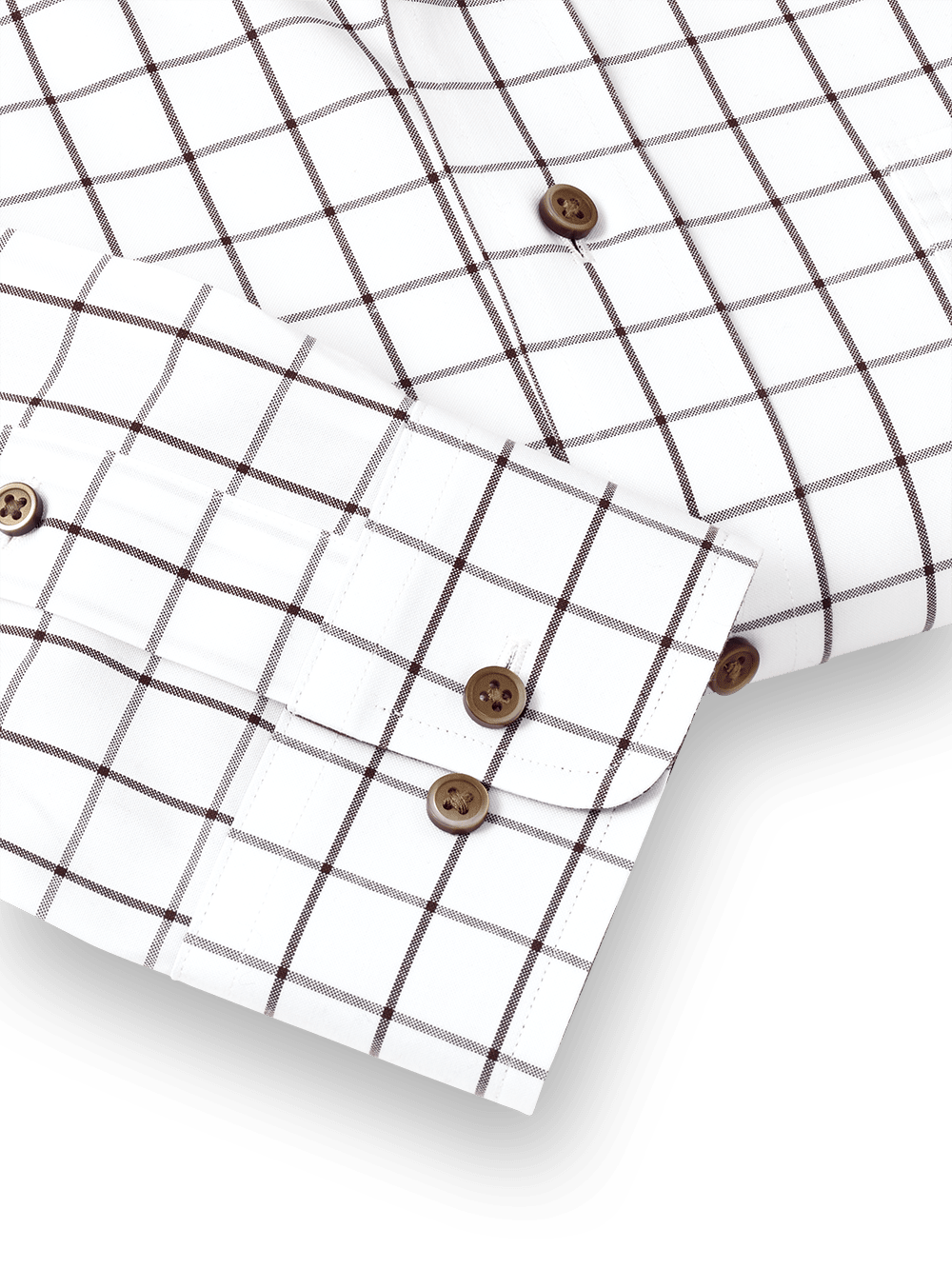 Alternate Image of Comfort Stretch Non-iron Check Dress Shirt With Contrast Trim-4