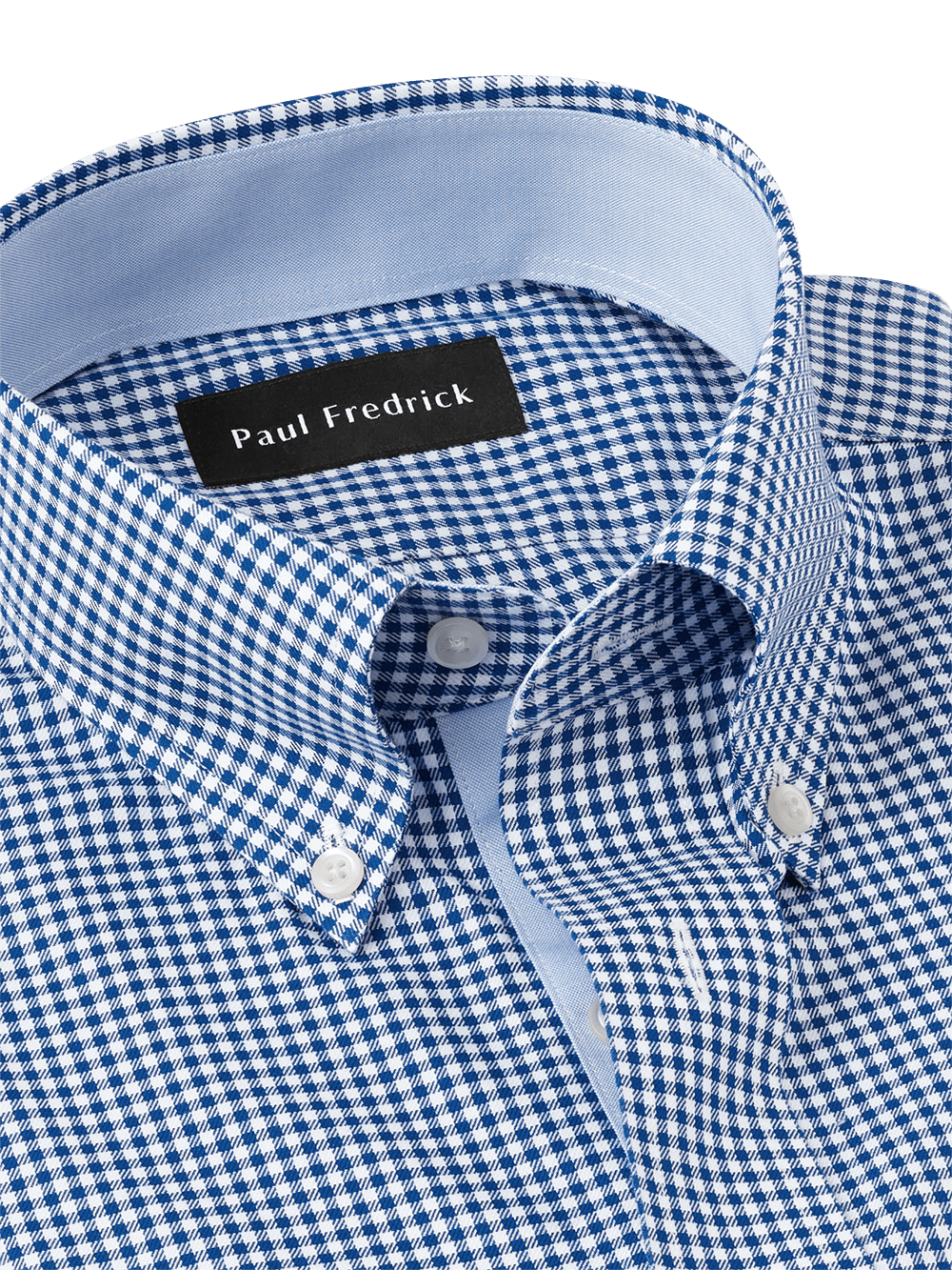 Alternate Image of Non-iron Cotton Check Dress Shirt With Contrast Trim-2