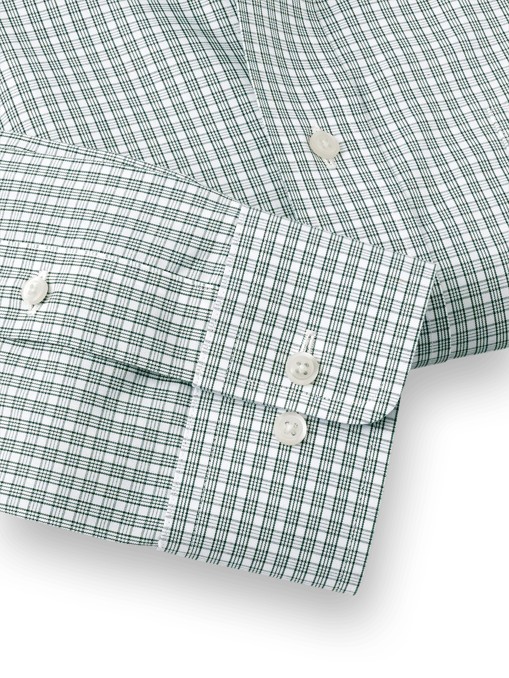 Alternate Image of Non-iron Cotton Plaid Dress Shirt With Contrast Trim-3