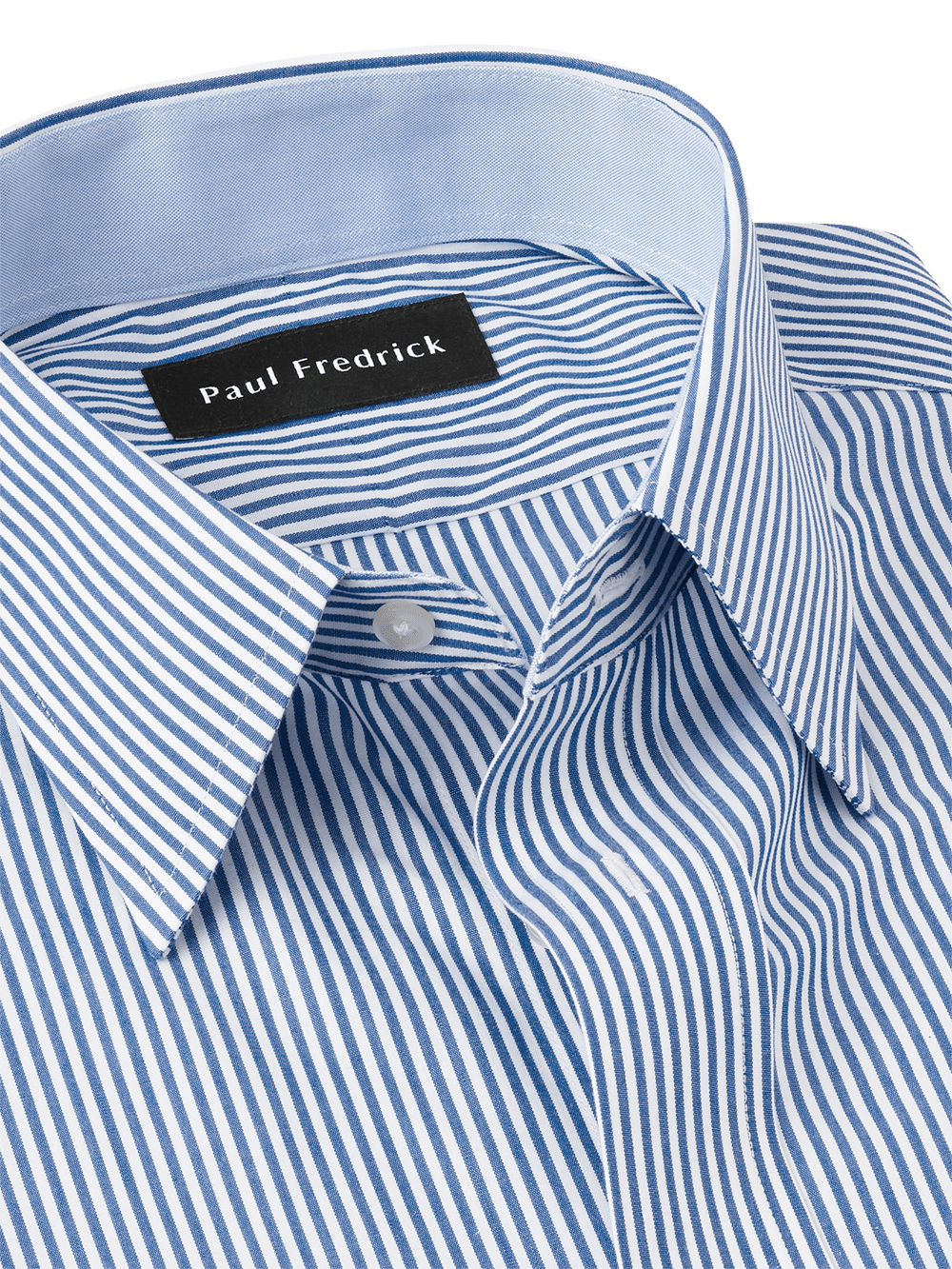 Alternate Image of Non-iron Cotton Stripe Dress Shirt With Contrast Trim-2