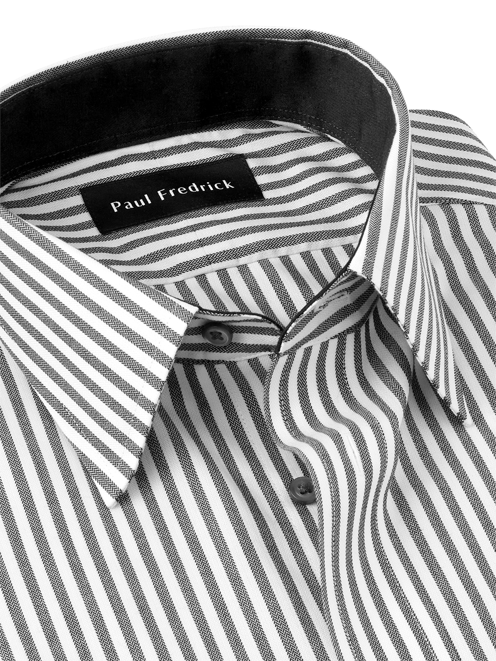 Alternate Image of Non-iron Cotton Stripe Dress Shirt With Contrast Trim-2