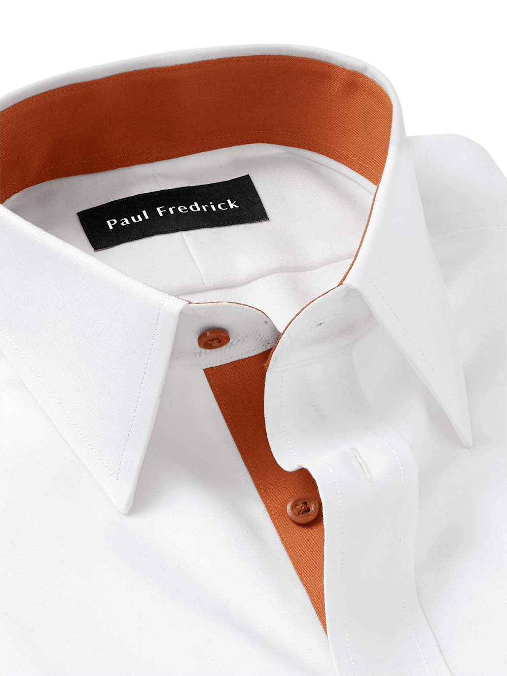 Alternate Image of Comfort Stretch Non-iron Solid Dress Shirt With Contrast Trim-6
