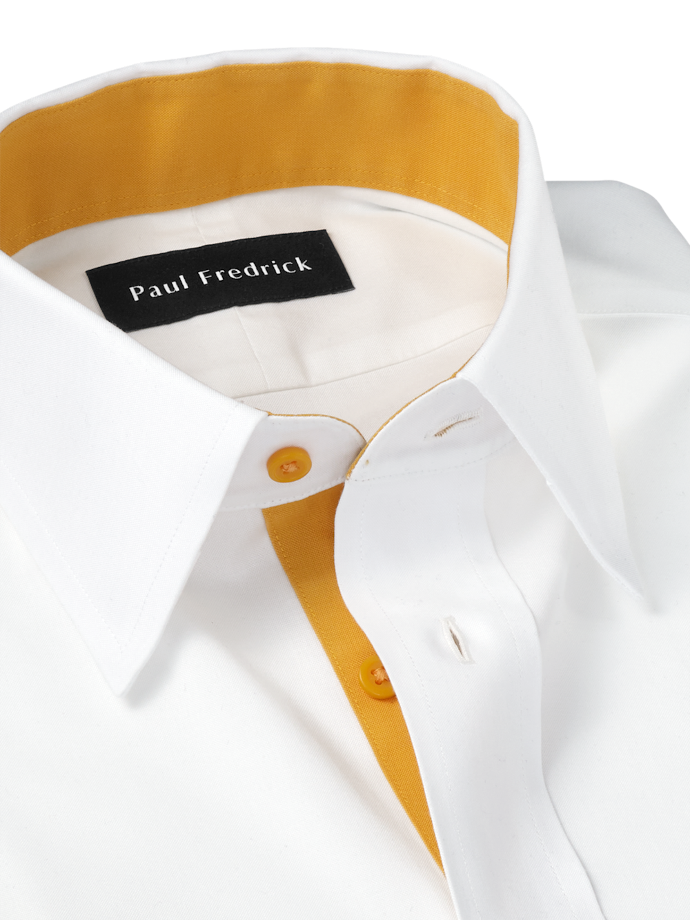 Alternate Image of Comfort Stretch Non-iron Solid Dress Shirt With Contrast Trim-6