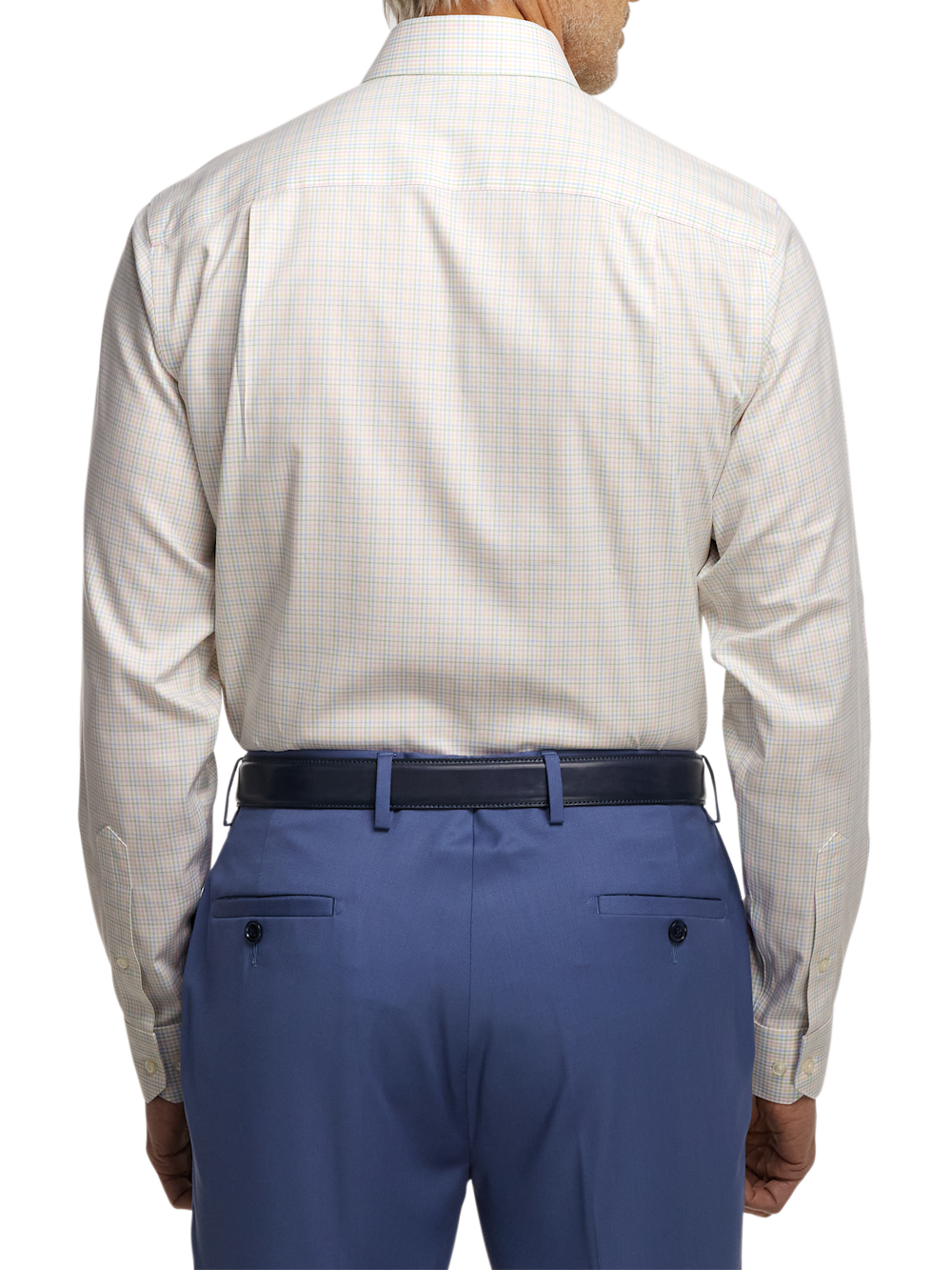 Alternate Image of Comfort Stretch Non-iron Check Dress Shirt-4