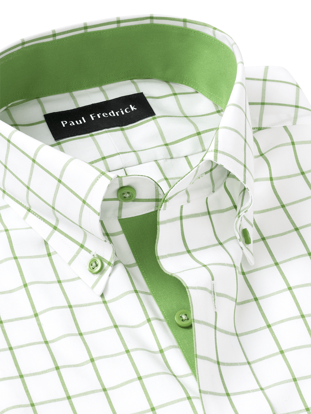 Alternate Image of Comfort Stretch Non-iron Check Dress Shirt With Contrast Trim-3