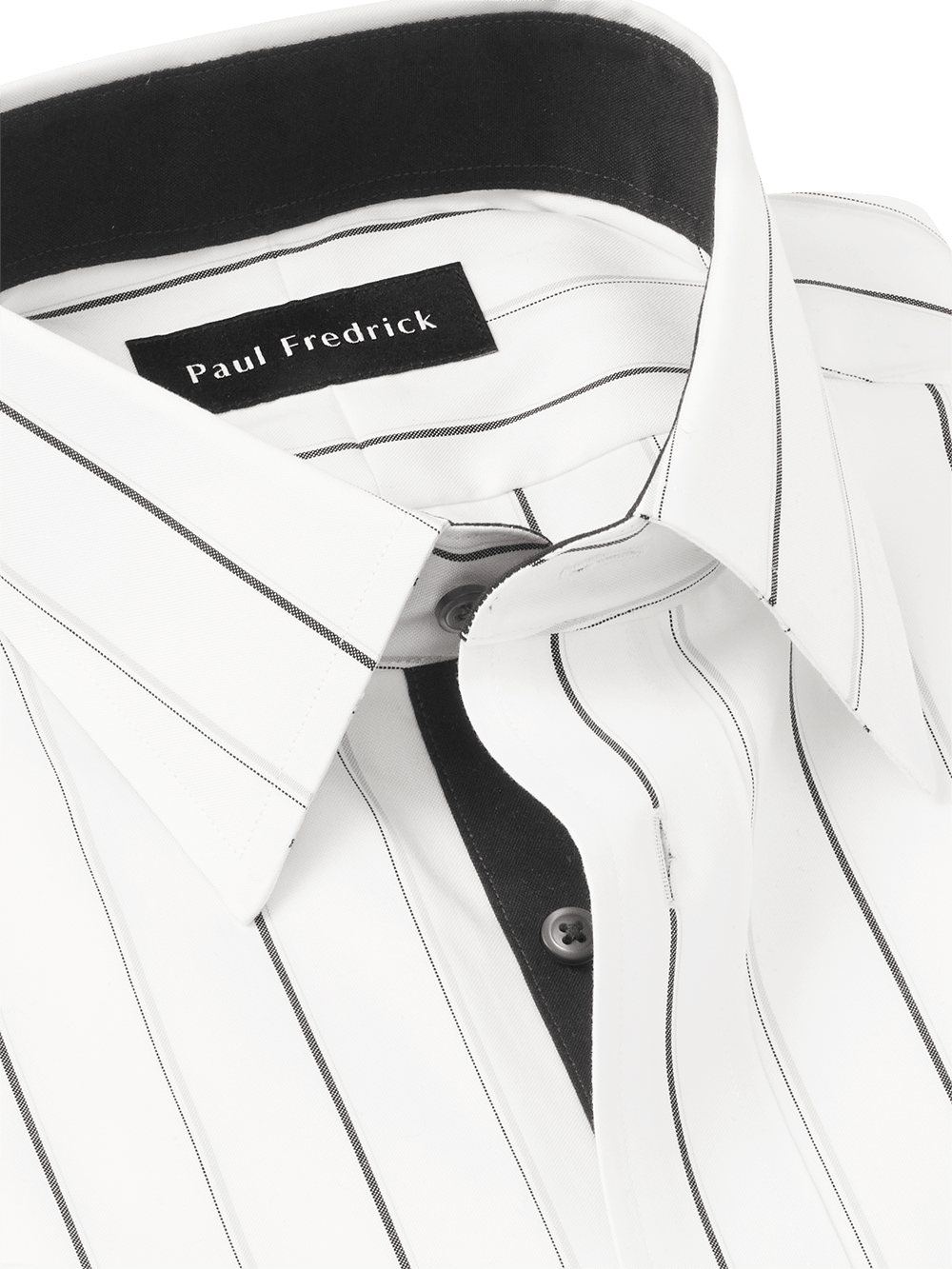 Alternate Image of Non-iron Cotton Stripe Dress Shirt With Contrast Trim-2