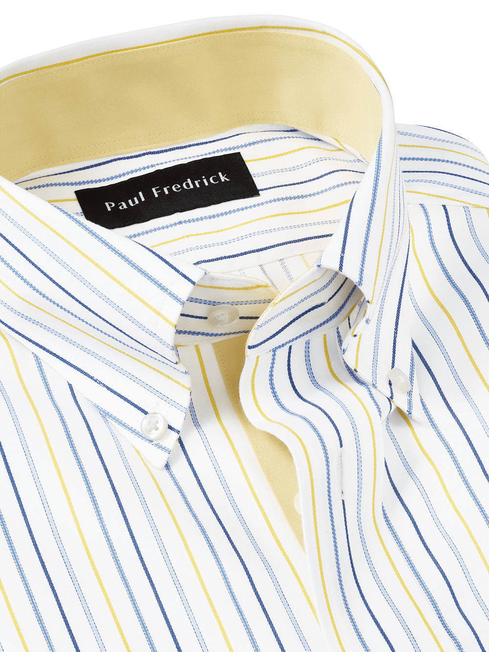 Alternate Image of Non-iron Cotton Stripe Dress Shirt With Contrast Trim-2