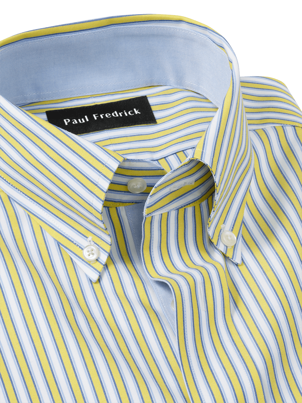 Alternate Image of Non-iron Cotton Stripe Dress Shirt With Contrast Trim-2