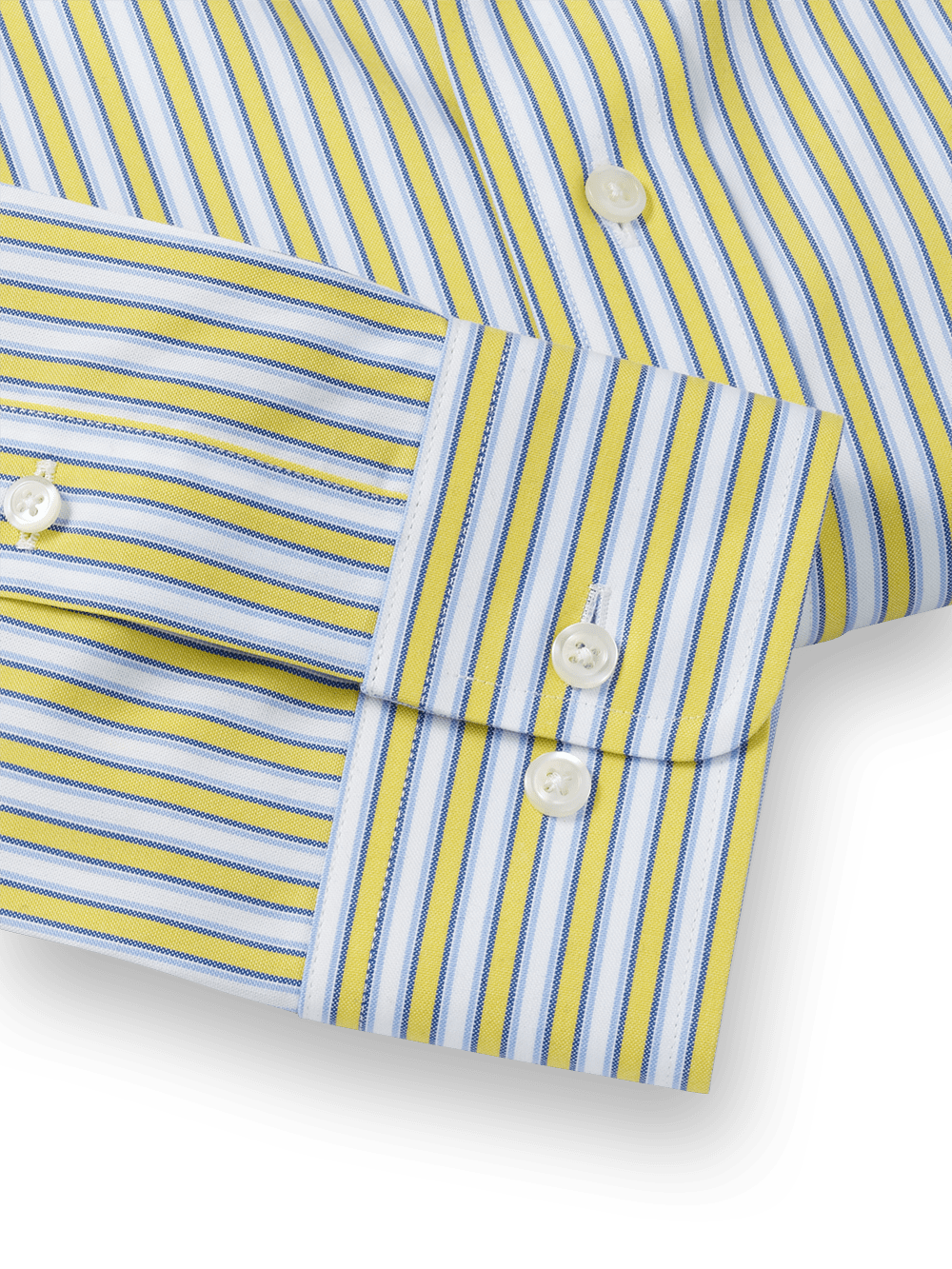 Alternate Image of Non-iron Cotton Stripe Dress Shirt With Contrast Trim-3
