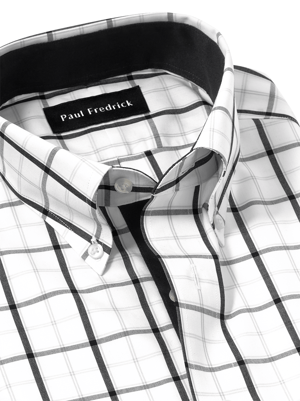 Alternate Image of Non-iron Cotton Check Dress Shirt With Contrast Trim-2