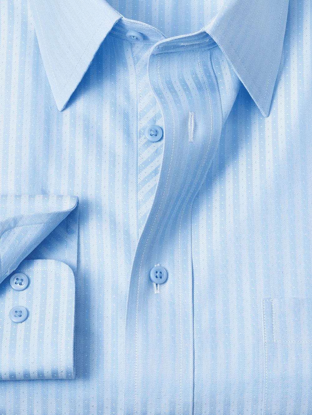 Alternate Image of Non-iron Cotton Stripe Dress Shirt-1